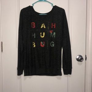Bah hum bug long sleeve shirt